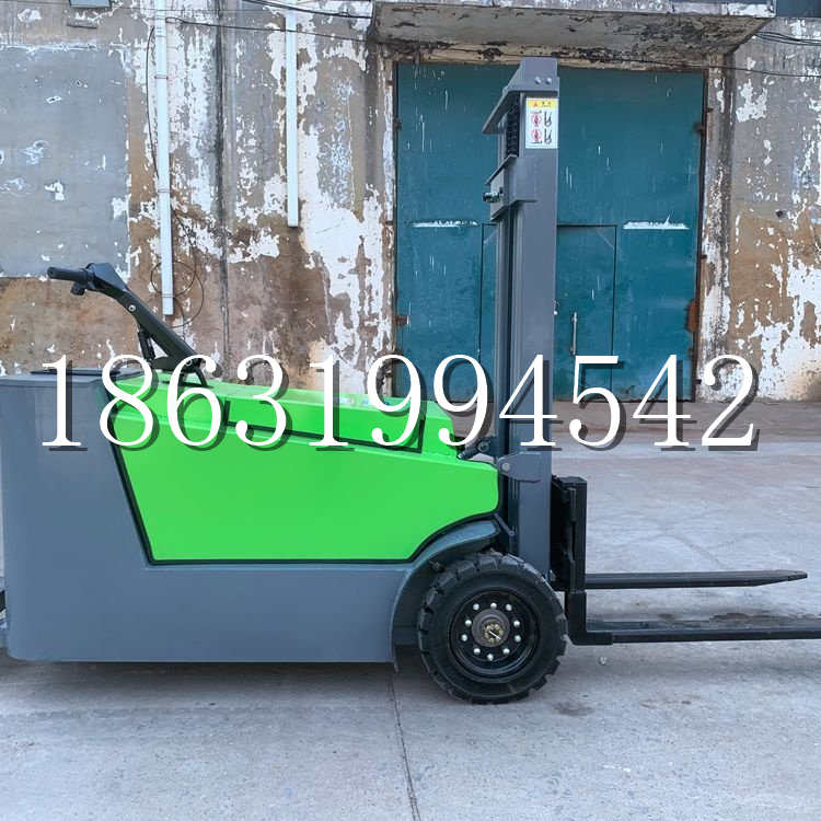 曲水县小型电动叉车1吨2吨步行站驾式电瓶堆高充电装卸车液压升降车铲车