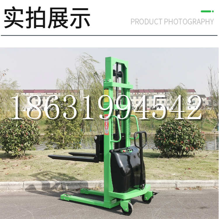 曲水县电动叉车堆高车液压铲车电瓶1吨2吨站驾步行式小型全自动叉车